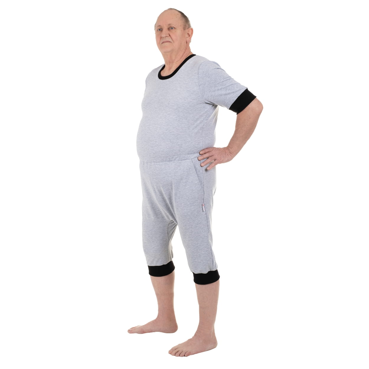 Body dla seniora P3 z krótkimi rękawami i zamkiem na plecach
